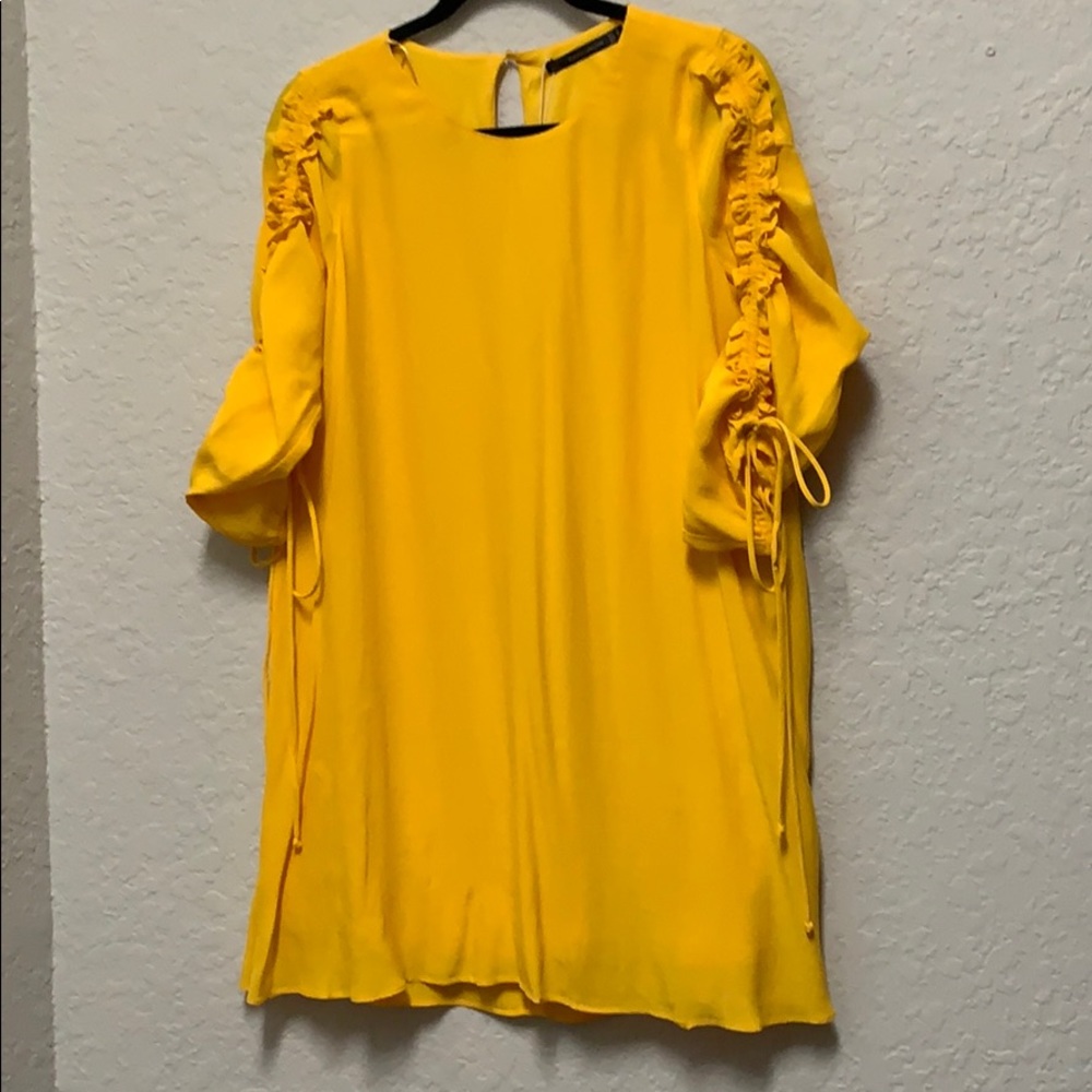 Yellow Zara dress